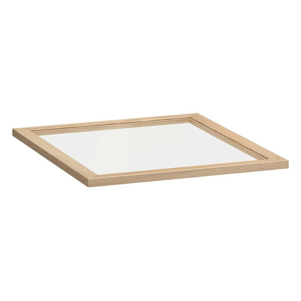 [302.576.59] KOMPLEMENT Glass Shelf, White Stained Oak Effect, 50X58 cm
