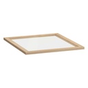 [302.576.59] KOMPLEMENT Glass Shelf, White Stained Oak Effect, 50X58 cm