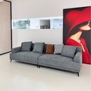 Mildura 3 Seater Sofa, Neutral grey