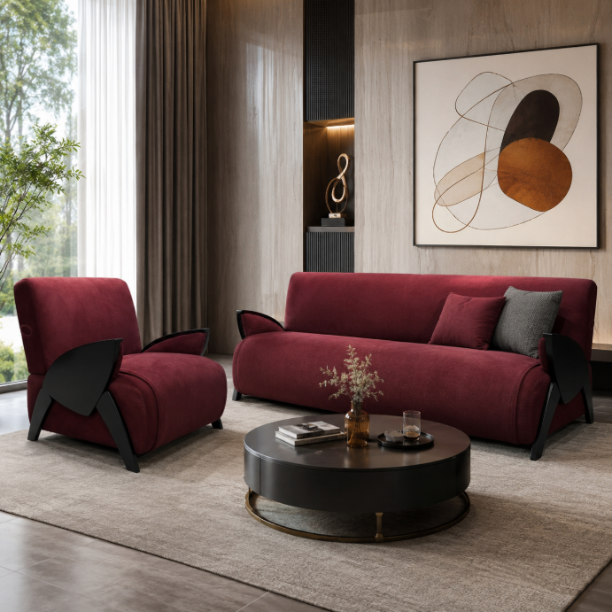Riochichi Sofa, wine