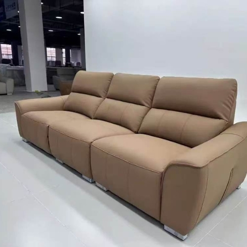 Taptipibi Zero-Back Wall-Mounted, left-functional sofa+stool, Light Brown