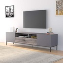 Burbank TV Stand, Grey, grey TV cabinet NZ, entertainment unit NZ,modern TV unit, TV cabinet with storage,