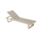 Naughan Poolside Bench,Poolside lounger NZ, outdoor sun lounger, aluminium sun bed, reclining pool chair, patio lounge chair,