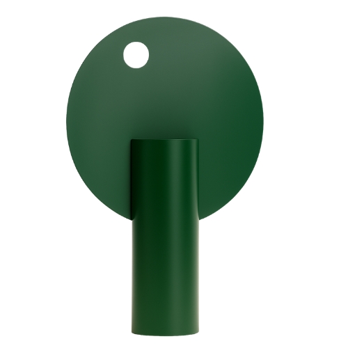 Tanarannga Verde Halo Decorative Sculpture in Dark Green