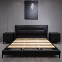 Volgakongman Bed Combo (bed+2 bedside tables), black