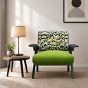 Iraranga armchair,leisure chair, green