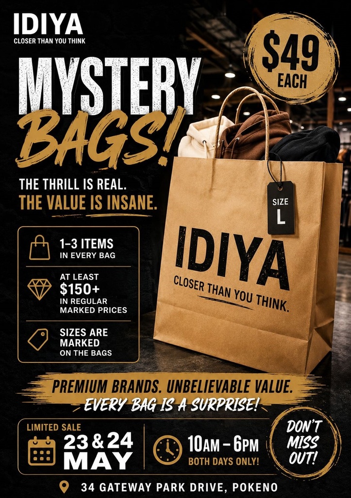 $49 Mystery Bag – Fashion Surprise Bag | for Click & Collect at pokeno only